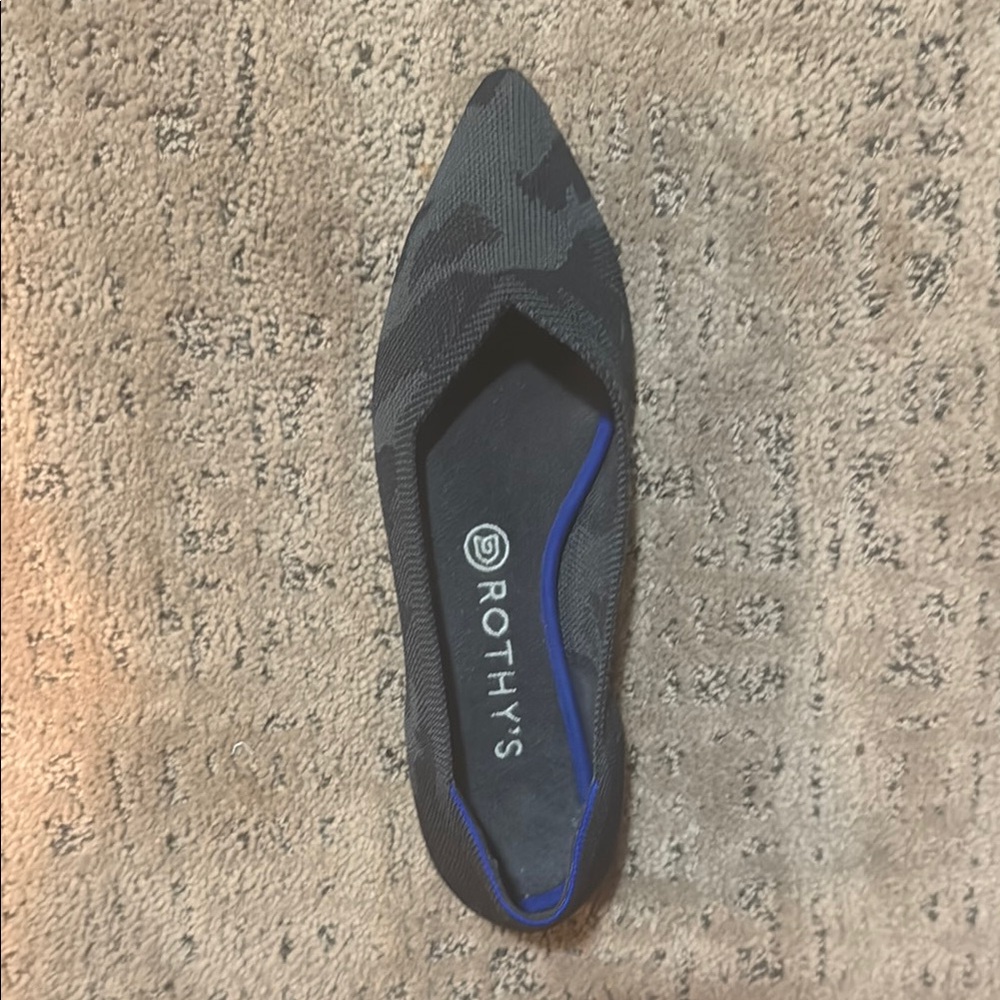 Rothy's Dark Grey Camo Flats